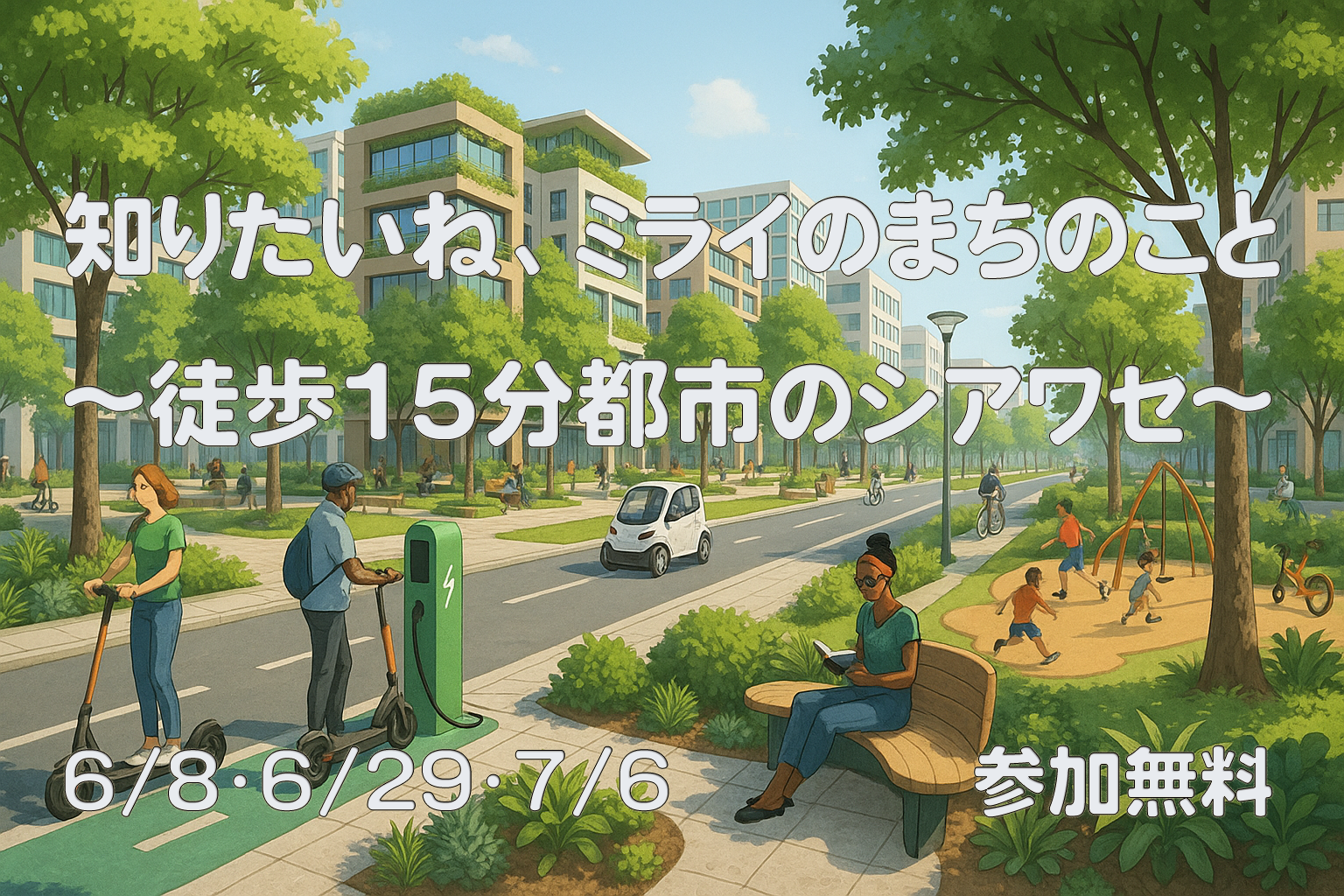 「ウォーカブルなまちづくり」座談会を開催します